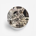 Travel  Printed Phone Grip Holder & Stand - Image 2