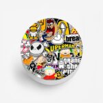 Cartoon Mix Printed Phone Grip Holder & Stand - Image 2