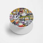 Cartoon Mix Printed Phone Grip Holder & Stand