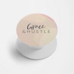 Grace and Hustle Printed Phone Grip Holder & Stand