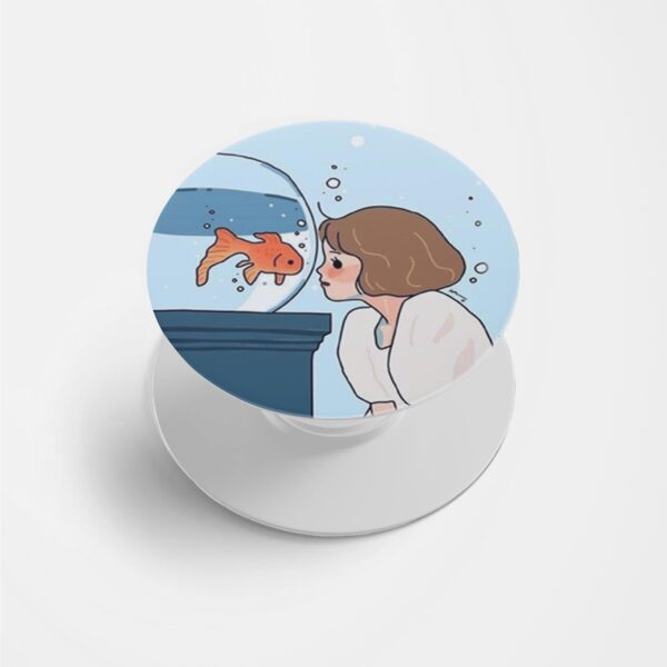 Fish Lover Printed Phone Grip Holder & Stand