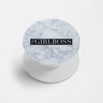 Girl Boss Marble  Printed Phone Grip Holder & Stand