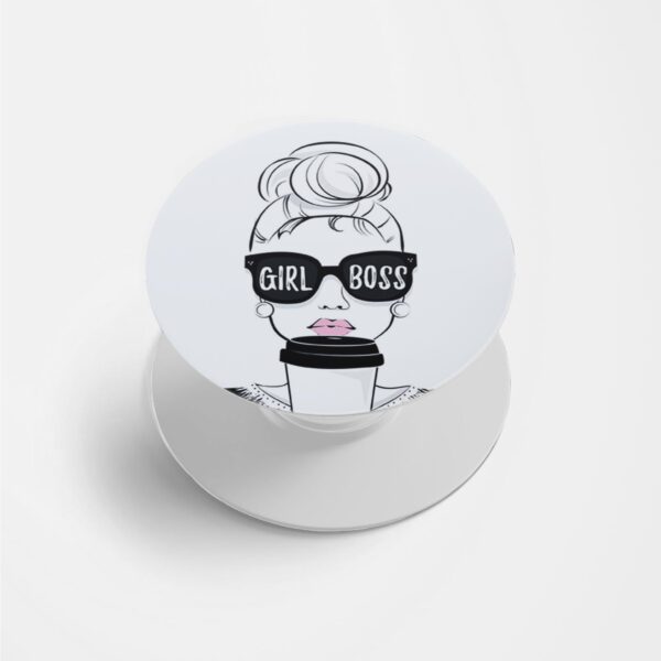 GirlBoss  Lady Printed Phone Grip Holder & Stand
