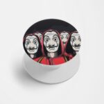 Money Heist Masks  Printed Phone Grip Holder & Stand