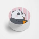 Happy Panda  Printed Phone Grip Holder & Stand