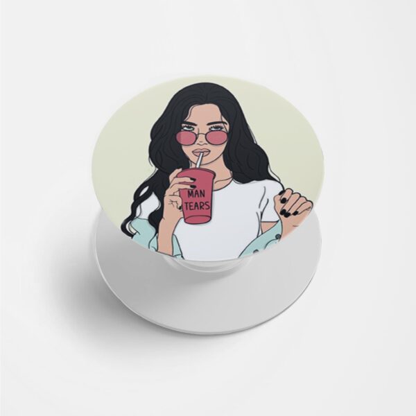 Suck Man Tears Printed Phone Grip Holder & Stand