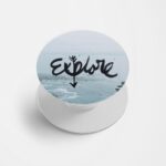 Explore the World  Printed Phone Grip Holder & Stand