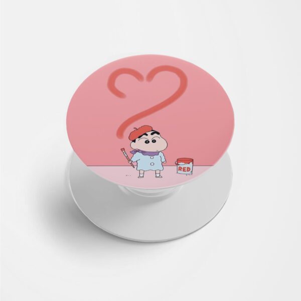 I Love Shin Chan Printed Phone Grip Holder & Stand