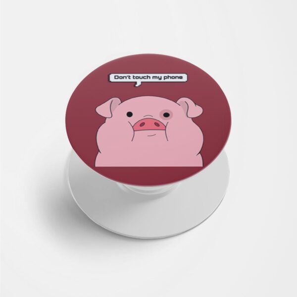 Don't touch my Phone Printed Phone Grip Holder & Stand