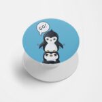 Angry Lil Penguins Printed Phone Grip Holder & Stand