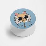Cat Lover Printed Phone Grip Holder & Stand