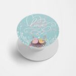 Love Printed Phone Grip Holder & Stand