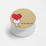 Love Printed Phone Grip Holder & Stand