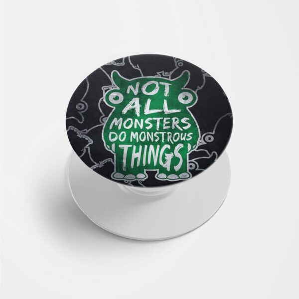 Typography Printed Phone Grip Holder & Stand