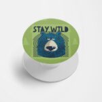 Typography Printed Phone Grip Holder & Stand