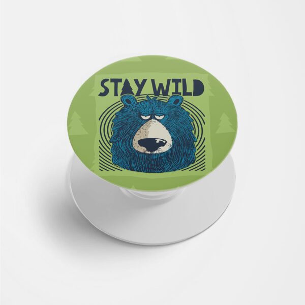 Typography Printed Phone Grip Holder & Stand