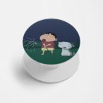 Shinchan Printed Phone Grip Holder & Stand