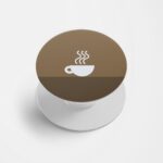 Coffee Printed Phone Grip Holder & Stand