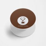Coffee Love Printed Phone Grip Holder & Stand