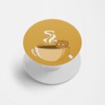 Coffee Printed Phone Grip Holder & Stand