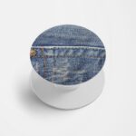 Denim Printed Phone Grip Holder & Stand