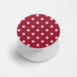 Feminine - Polka Dot Printed Phone Grip Holder & Stand