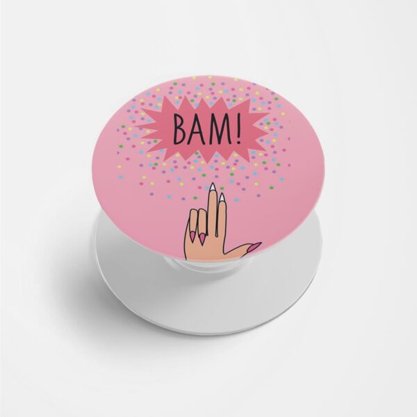 Feminine Printed Phone Grip Holder & Stand