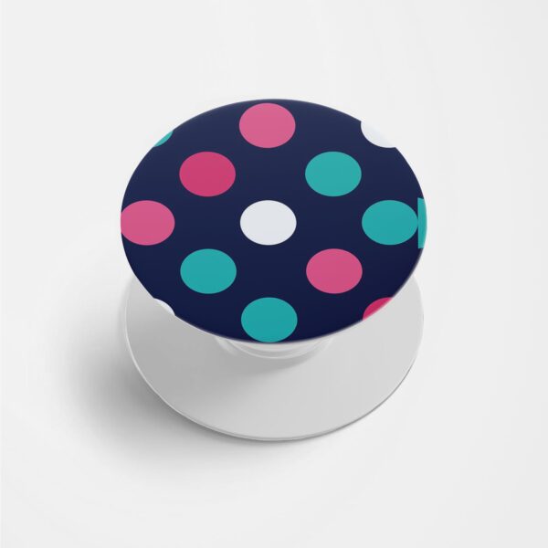 Feminine - Polka Dot Printed Phone Grip Holder & Stand