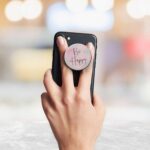Be Happy Printed Phone Grip Holder & Stand - Image 3