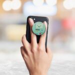 Retro Game Printed Phone Grip Holder & Stand - Image 3