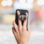 Money Heist Masks  Printed Phone Grip Holder & Stand - Image 3