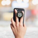 Coffee Battery Meter Printed Phone Grip Holder & Stand - Image 3