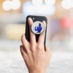 Lord Krishna Printed Phone Grip Holder & Stand - Image 3