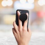 Black and White Printed Phone Grip Holder & Stand - Image 3