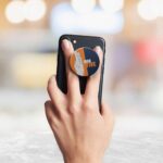 Typography Printed Phone Grip Holder & Stand - Image 3