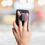 Typography Printed Phone Grip Holder & Stand - Image 3