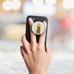 Typography Printed Phone Grip Holder & Stand - Image 3