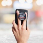 Typography Printed Phone Grip Holder & Stand - Image 3