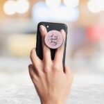 Typography - Let Your Heart Sing Printed Phone Grip Holder & Stand - Image 3