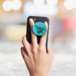 Typography Printed Phone Grip Holder & Stand - Image 3