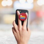 Typography - Be Happy  Printed Phone Grip Holder & Stand - Image 3