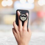 Moustache and Beard Printed Phone Grip Holder & Stand - Image 3
