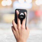 Moustache and Beard Printed Phone Grip Holder & Stand - Image 3