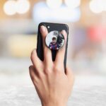 Animated Messi Printed Phone Grip Holder & Stand - Image 3