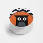 Feminine - Owl Printed Phone Grip Holder & Stand