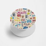 Feminine Printed Phone Grip Holder & Stand