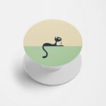 Feminine - Cat Printed Phone Grip Holder & Stand