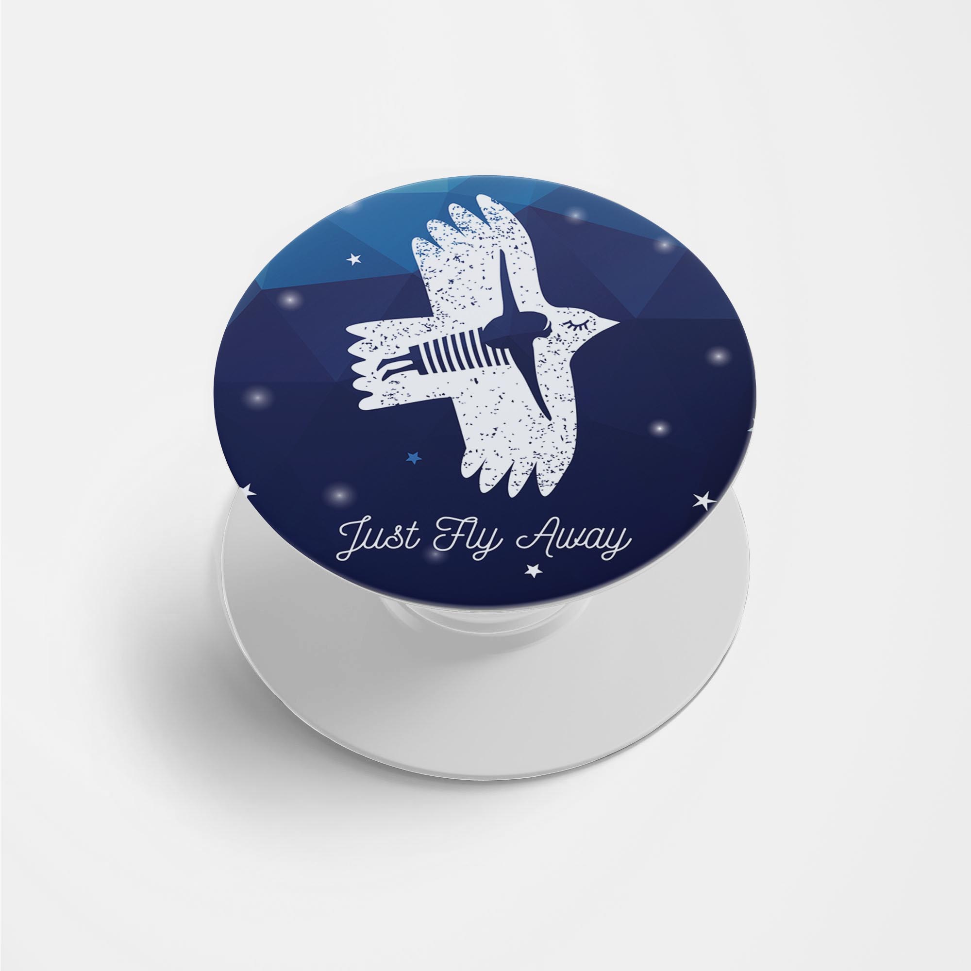Feminine - Just Fly Away Printed Phone Grip Holder & Stand Feminine - Just Fly Away Printed Phone Grip Holder & Stand - Image 1