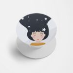 Feminine Printed Phone Grip Holder & Stand