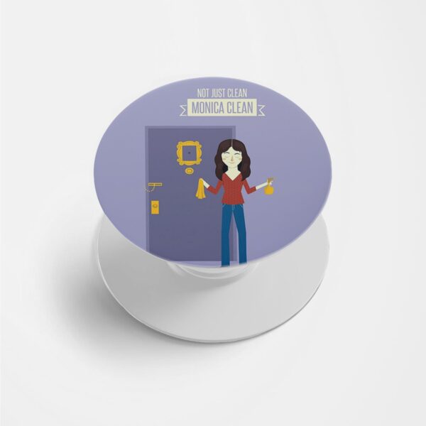 FRIENDS - Monica Keeps It Clean Printed Phone Grip Holder & Stand